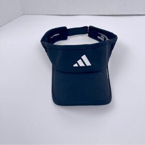 Adidas Women's Black Logo ADjustable Strap Back Climacool Sports Visor One Size
